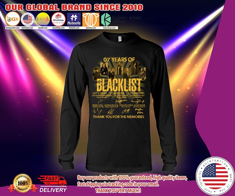07 years of the Blacklist shirt