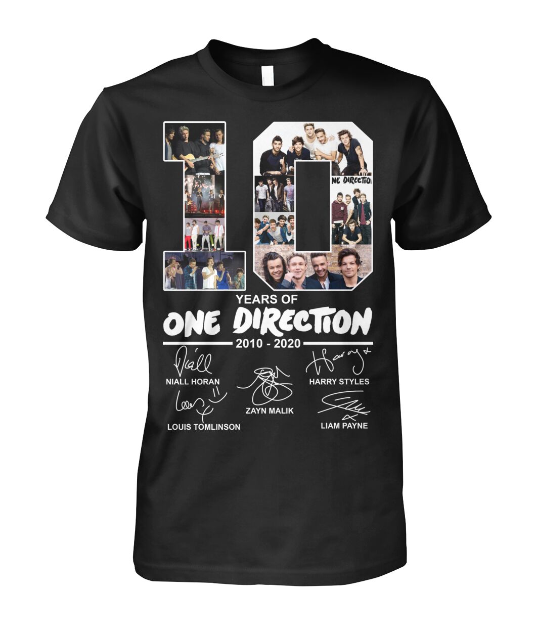 10 year of One Direction 2010 2020 shirt