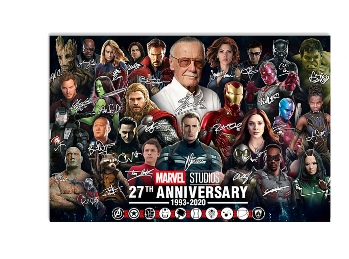 Marvel studios 27th anniversary poster