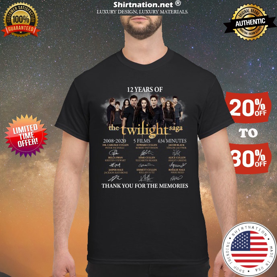 12 years of the Twilight saga shirt