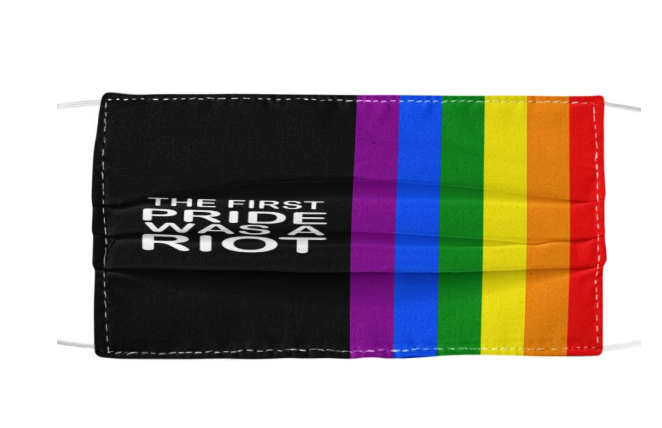 LGBT the first pride was a riot face mask