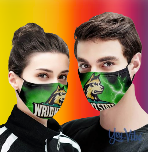 Wright State University huskie face mask