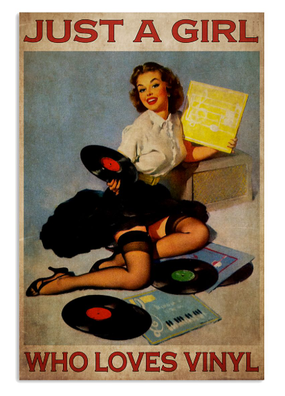 Just a girl who loves vinyl poster