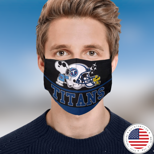 Snoopy Tennessee Titans Face Mask