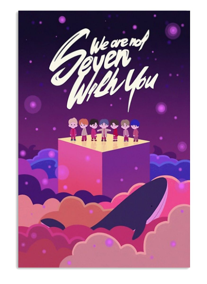 BTS we are not seven with you poster