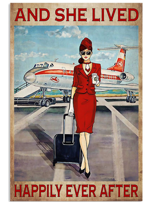 Poster flight attendant she lived happily ever after