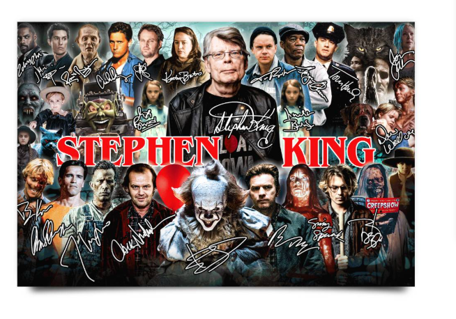 Stephen King signatures poster