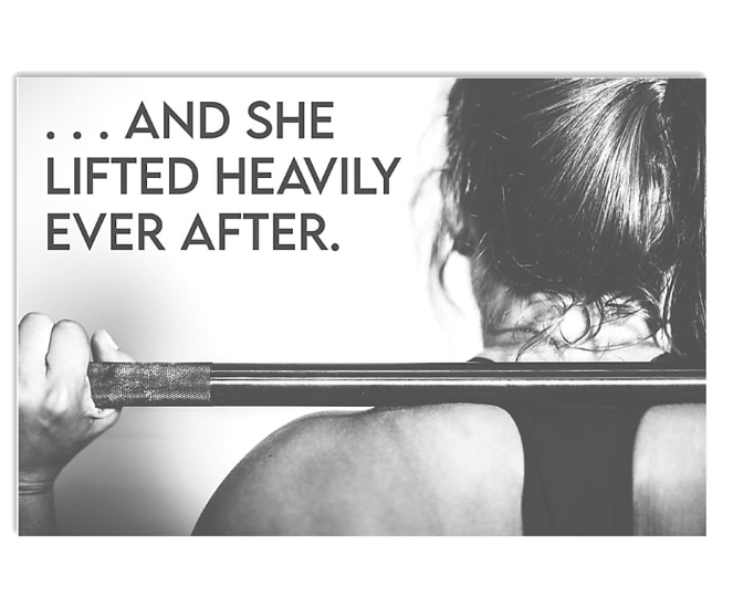 Fitness and she lifted heavily ever after poster