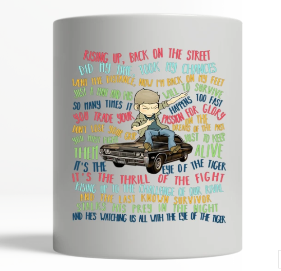 Supernatural rising up back on the street did my time took my chances mug