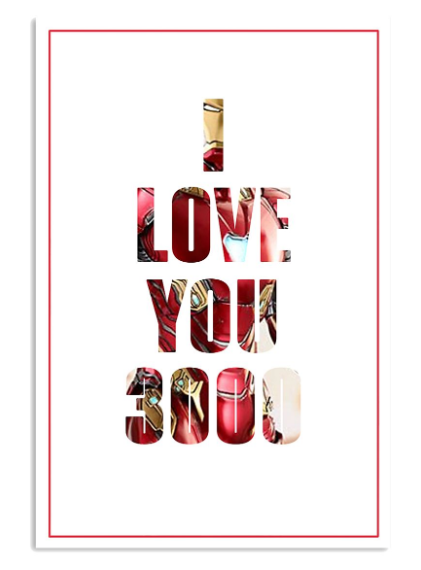 Iron man I love you 3000 poster