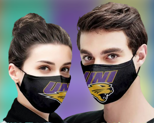 Northern Iowa Panthers face mask