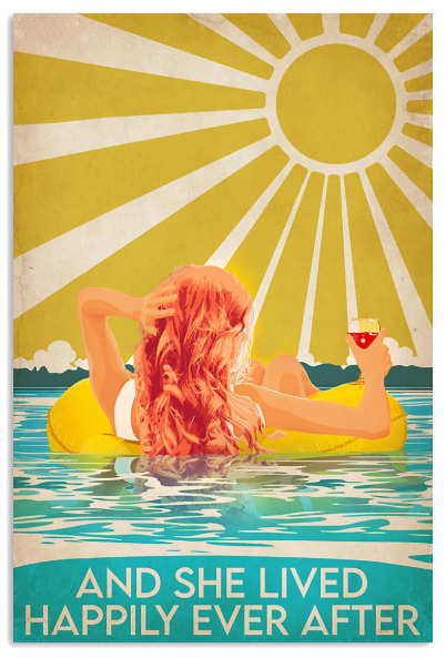 Swimming Redhead and she lived happily ever after poster