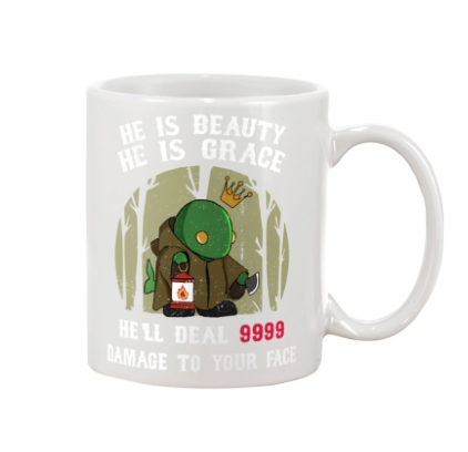 Tonberry he is beauty he is grace he'll deal 9999 damage to your face mug