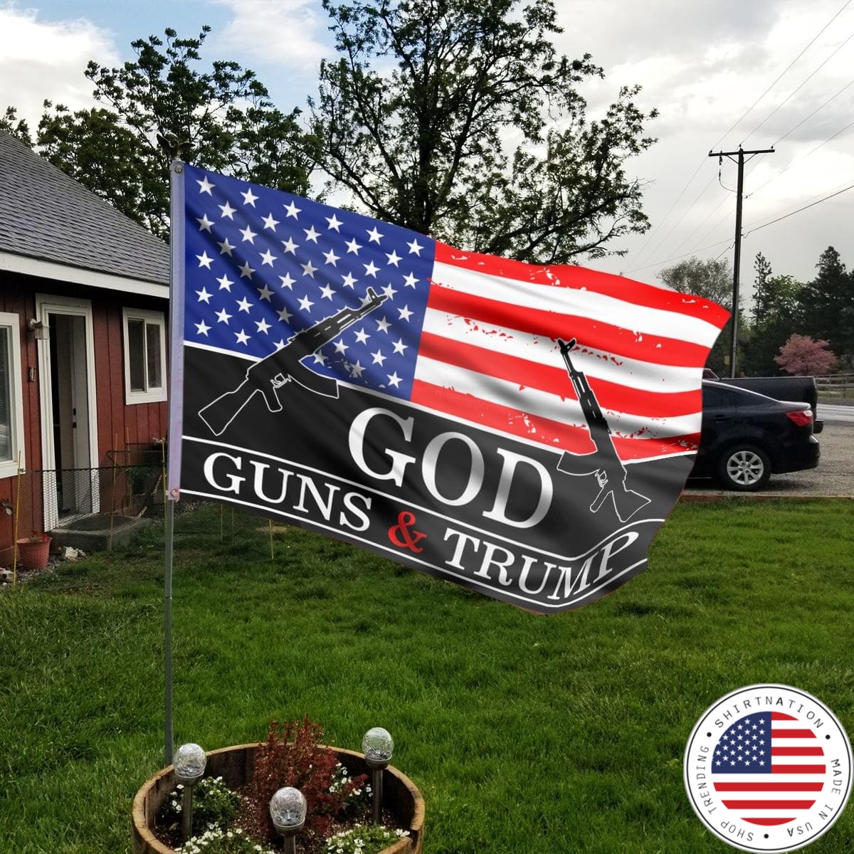 27 God Guns and Trump Flag 1