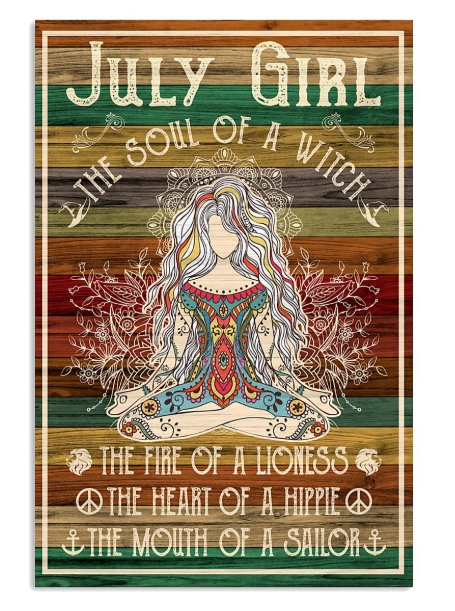 Yoga july girl the soul of a witch poster