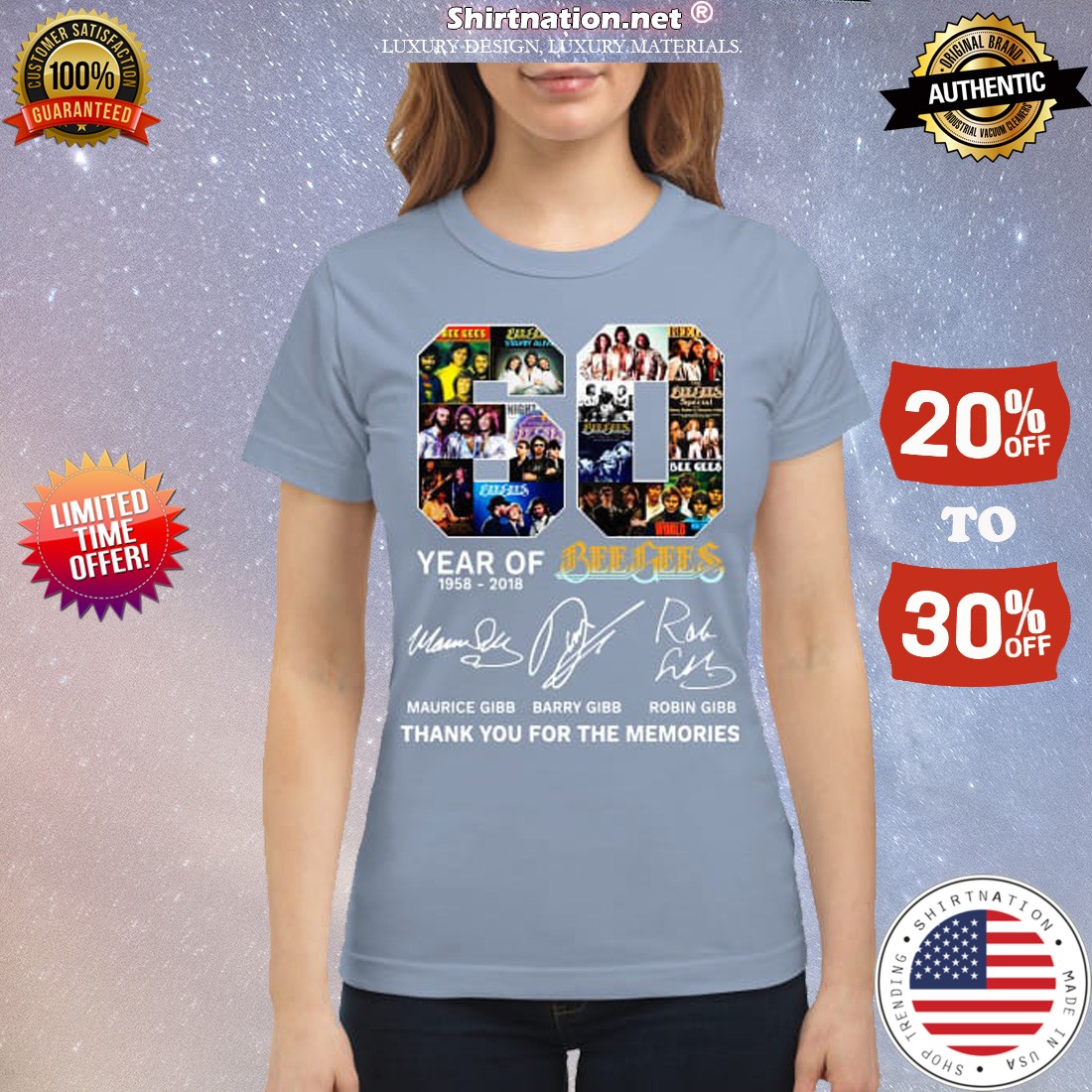 60 years of Bee Gees shirt