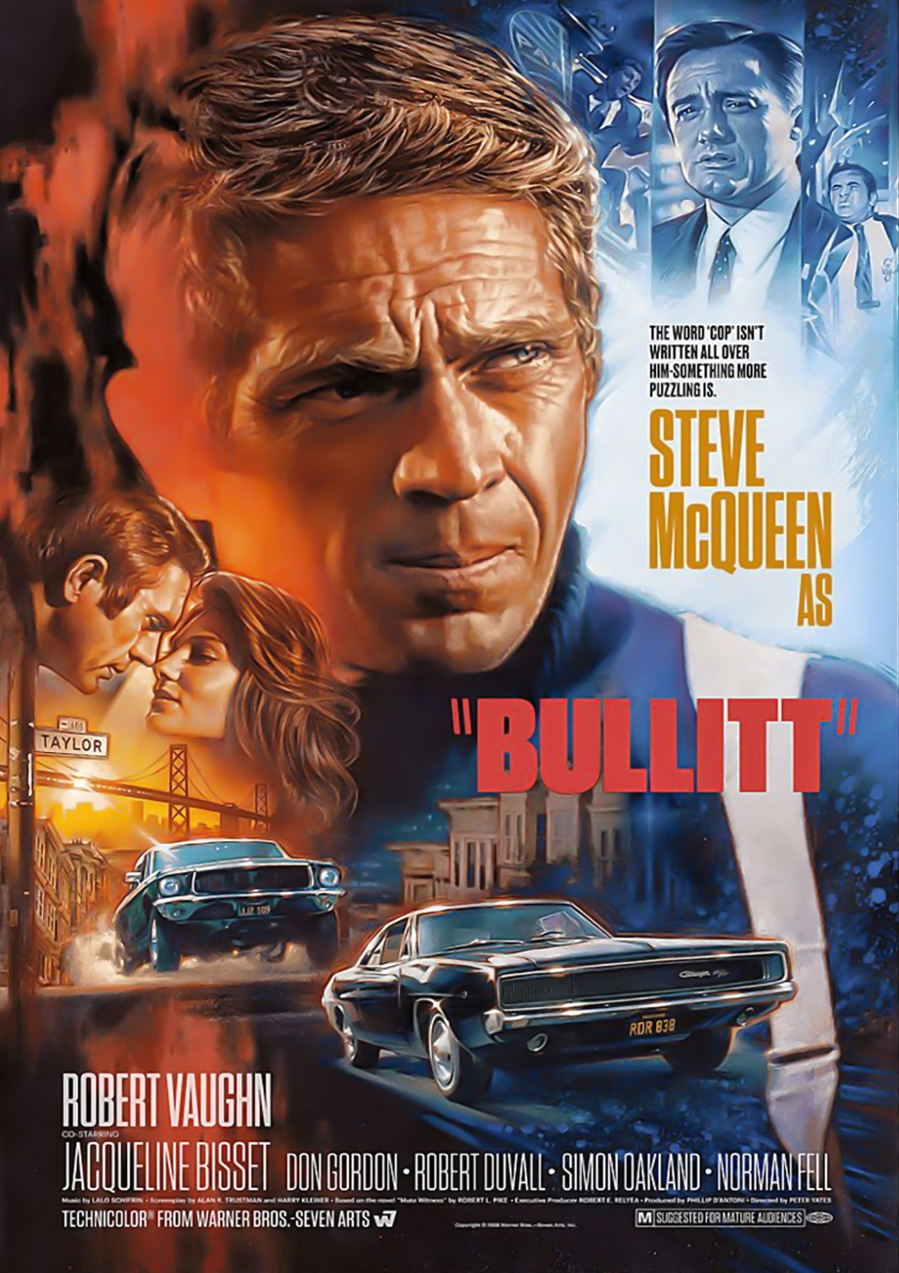 Steve Mcqueen as Bullitt poster