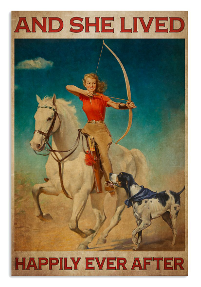 Archery and she lived happily ever after poster
