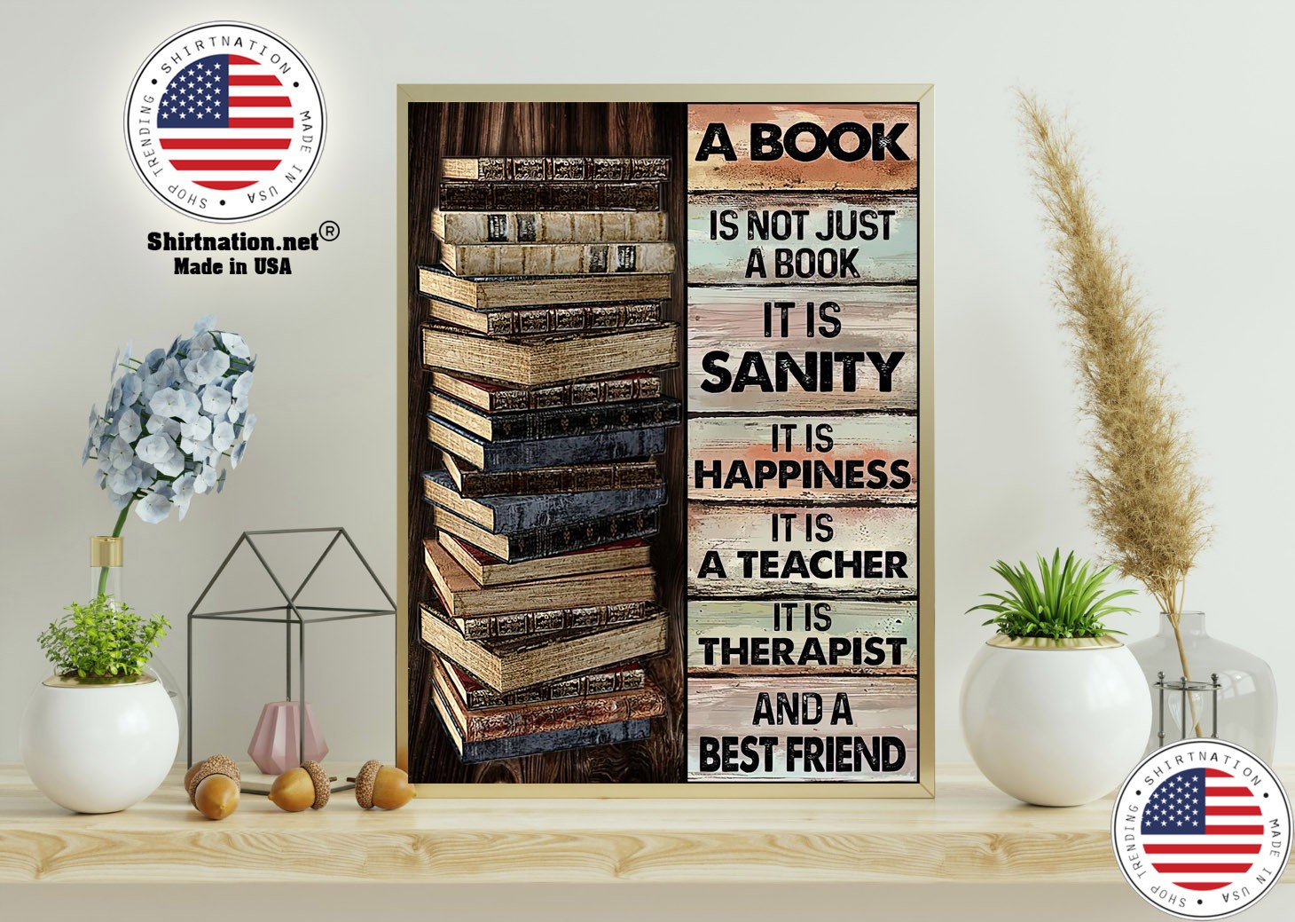 A book is not just a book it is sanity it is happiness poster 11