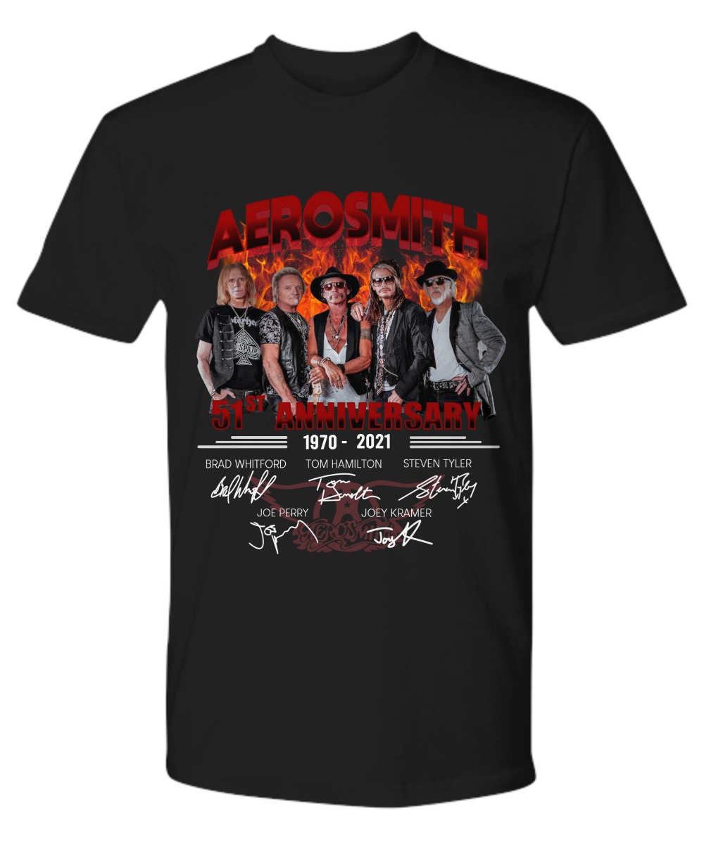 Aerosmith 51th anniversary 1970 2021 shirt as