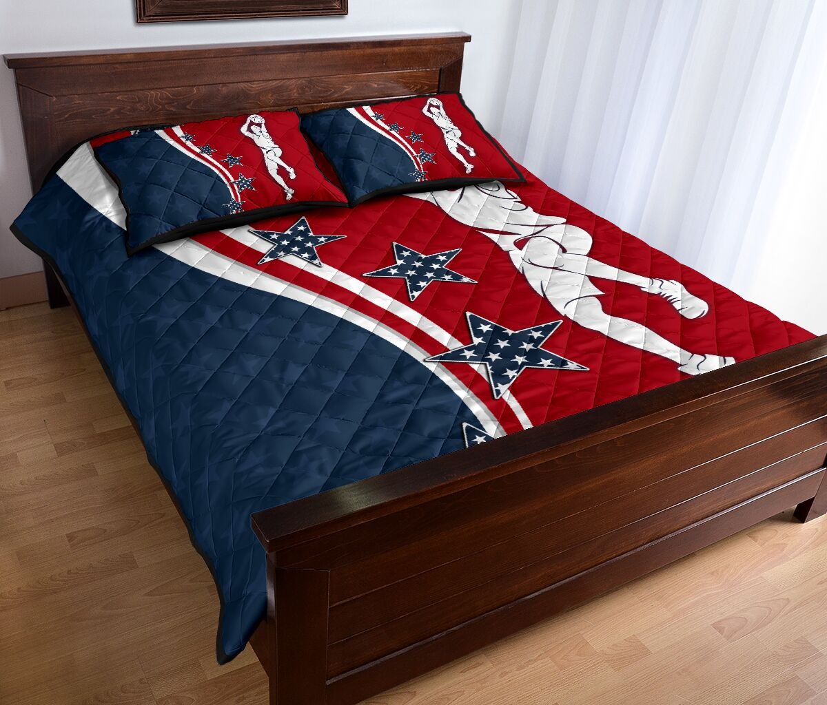 American baseketball quilt bedding set2