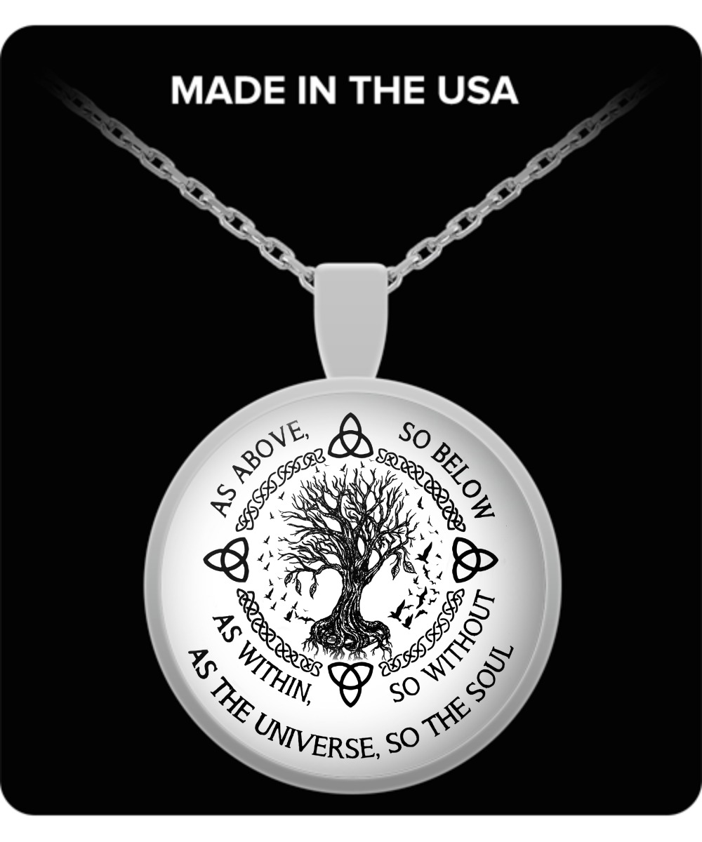 As above so below as within so without as the universe so the soul pendant necklace