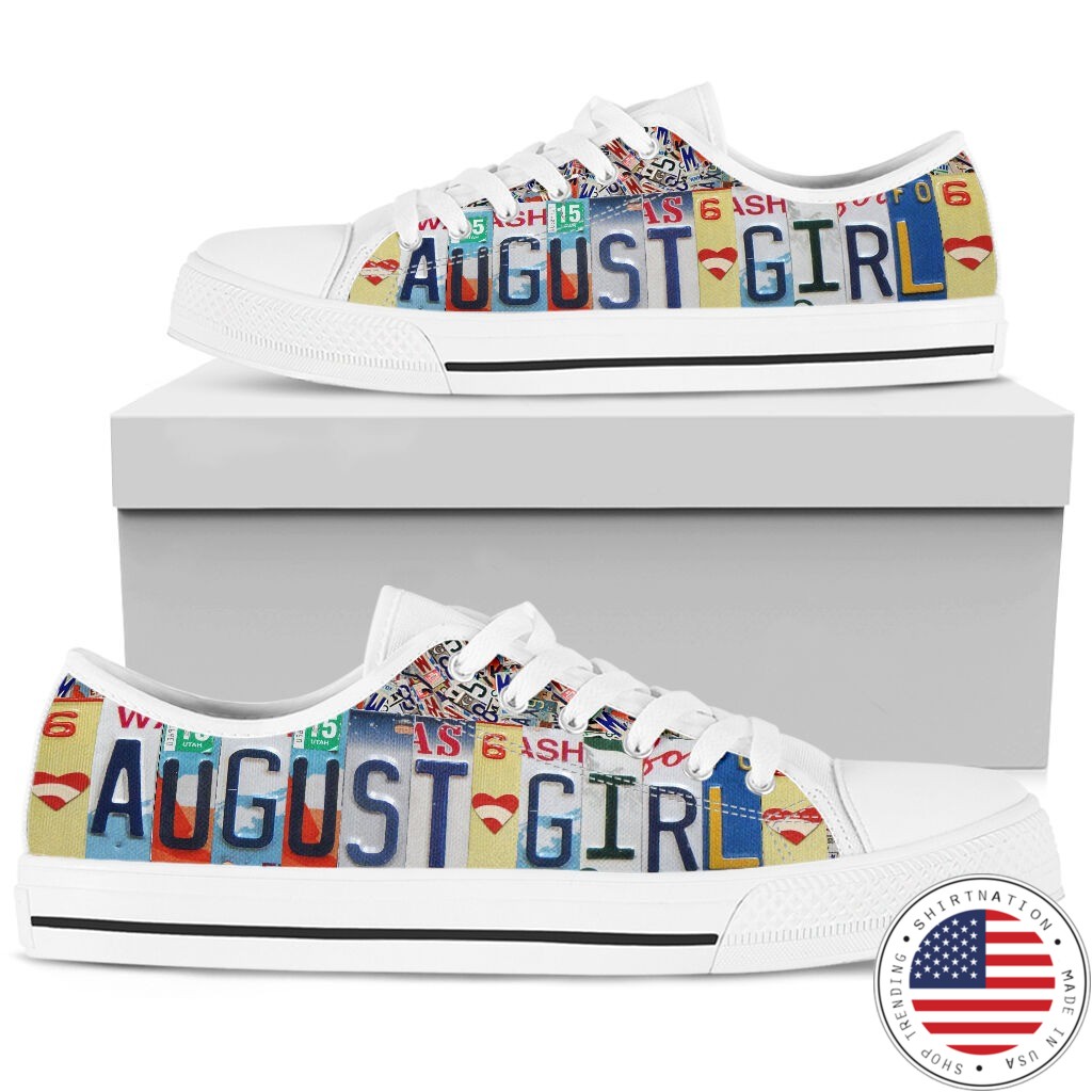 August girl low top shoes