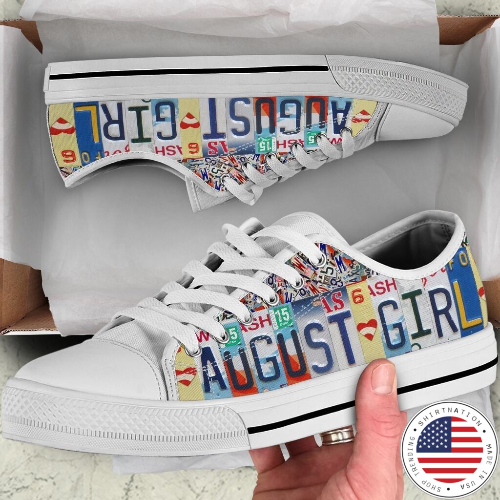 August girl low top shoes
