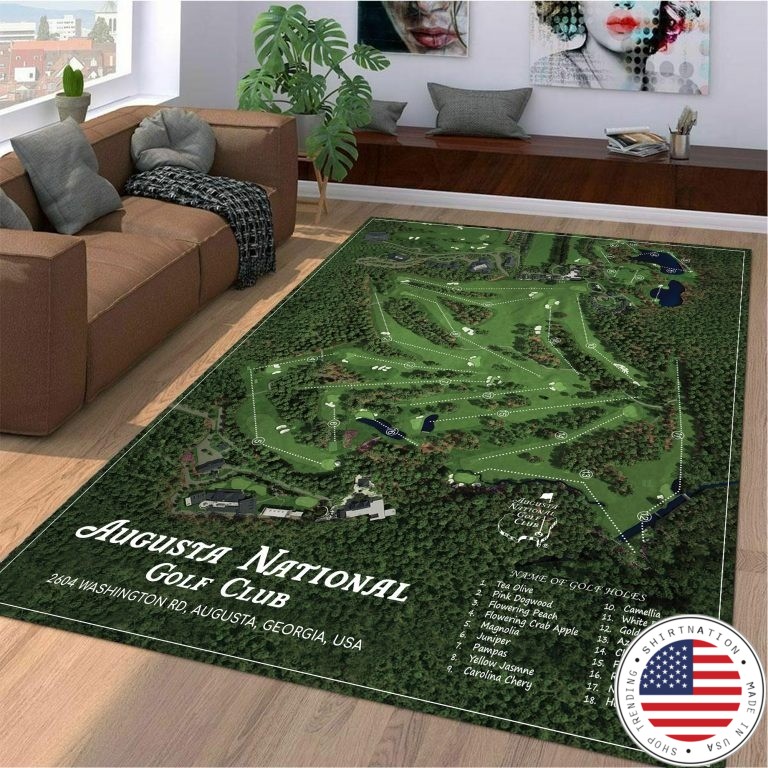 Augusta national golf club rug