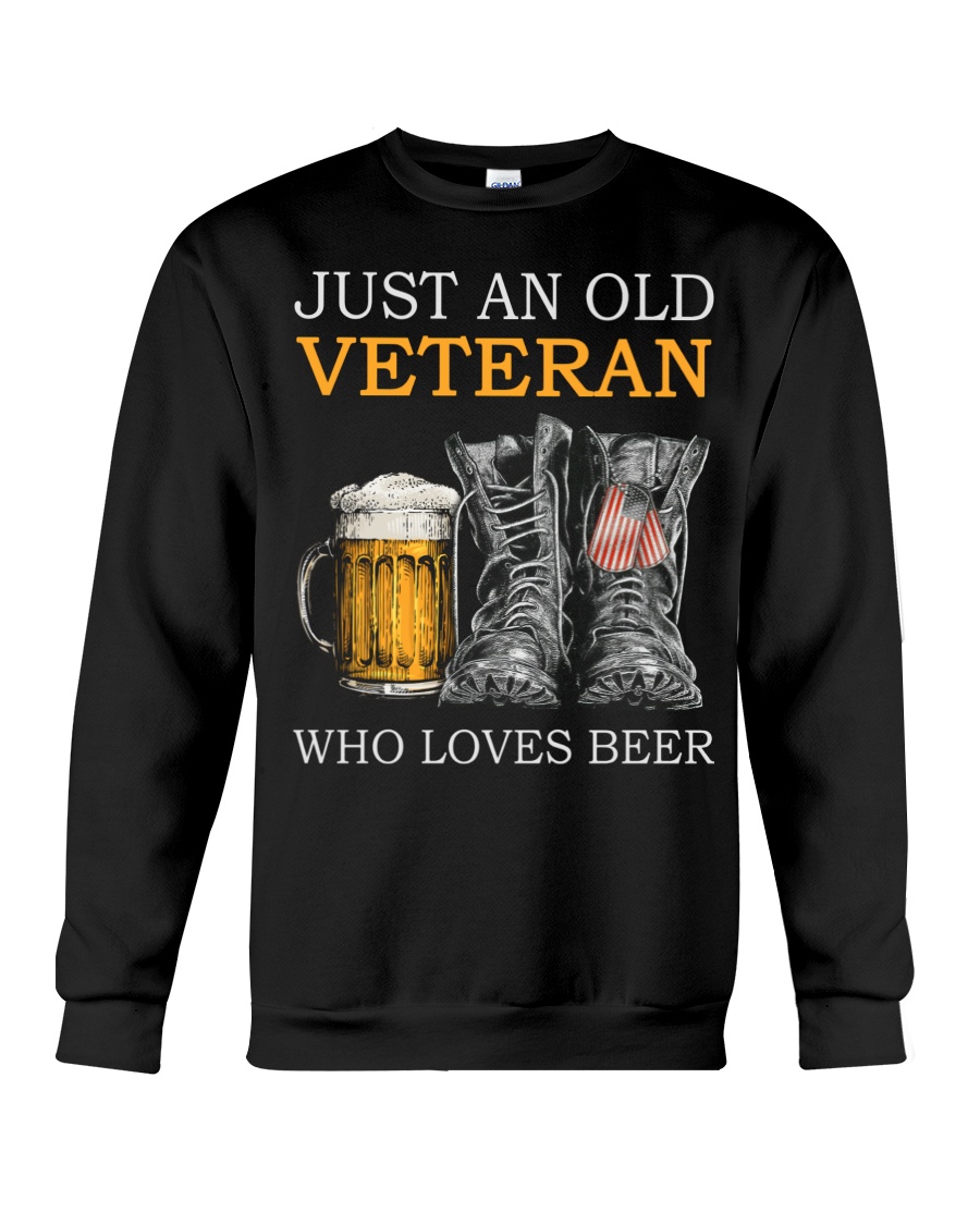 Beer and Shoes Just An Old Veteran Who Loves Beer Shirt1
