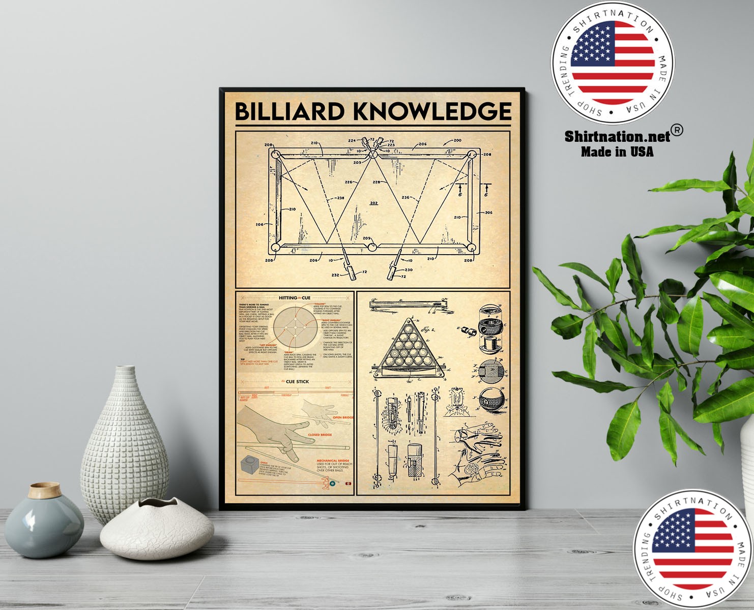 Billiard knowledge poster 13
