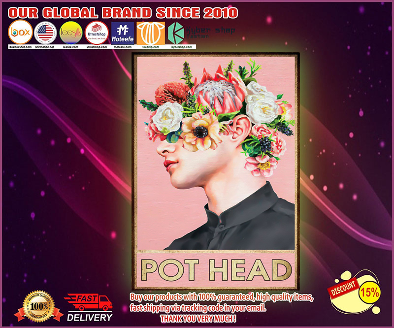 Boy man pot head poster 1