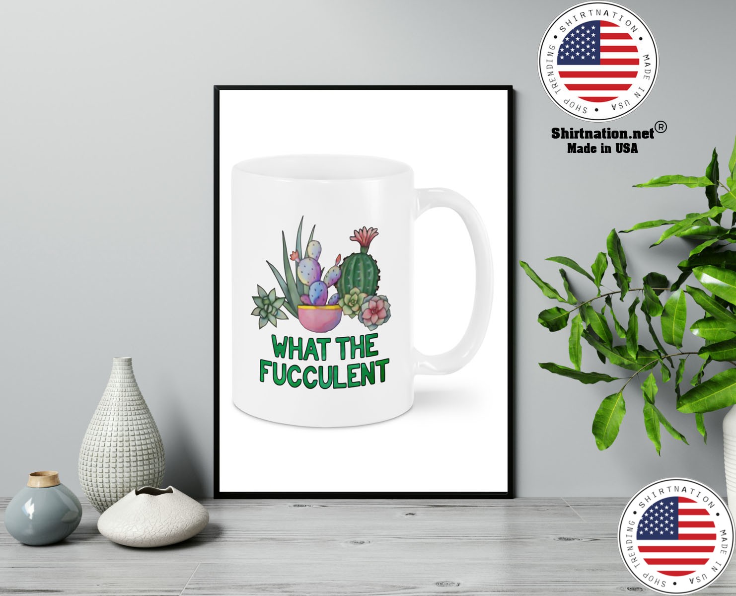 Cactus what the fucculent mug