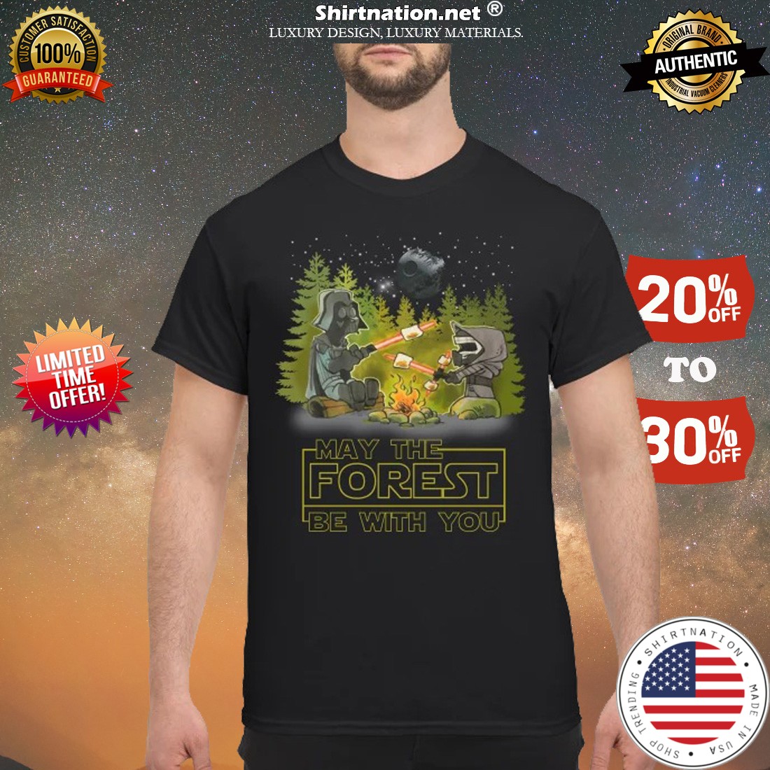 Camping may the forest be with you shirt