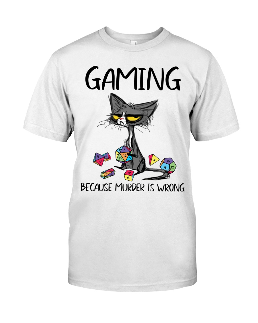 Cat gaming because murder is wrong Shirt11