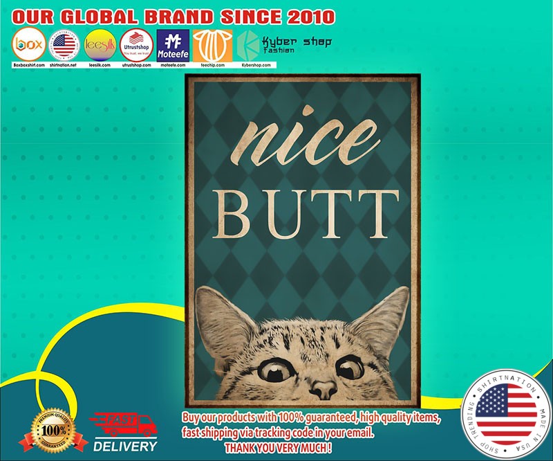 Cat nice butt poster