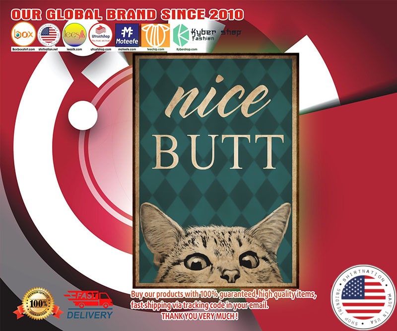 Cat nice butt poster