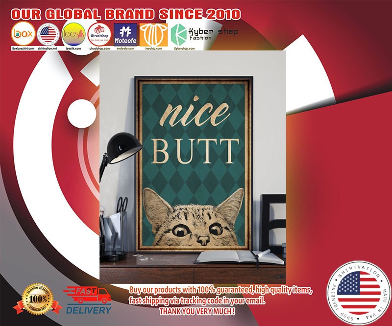 Cat nice butt vertical poster