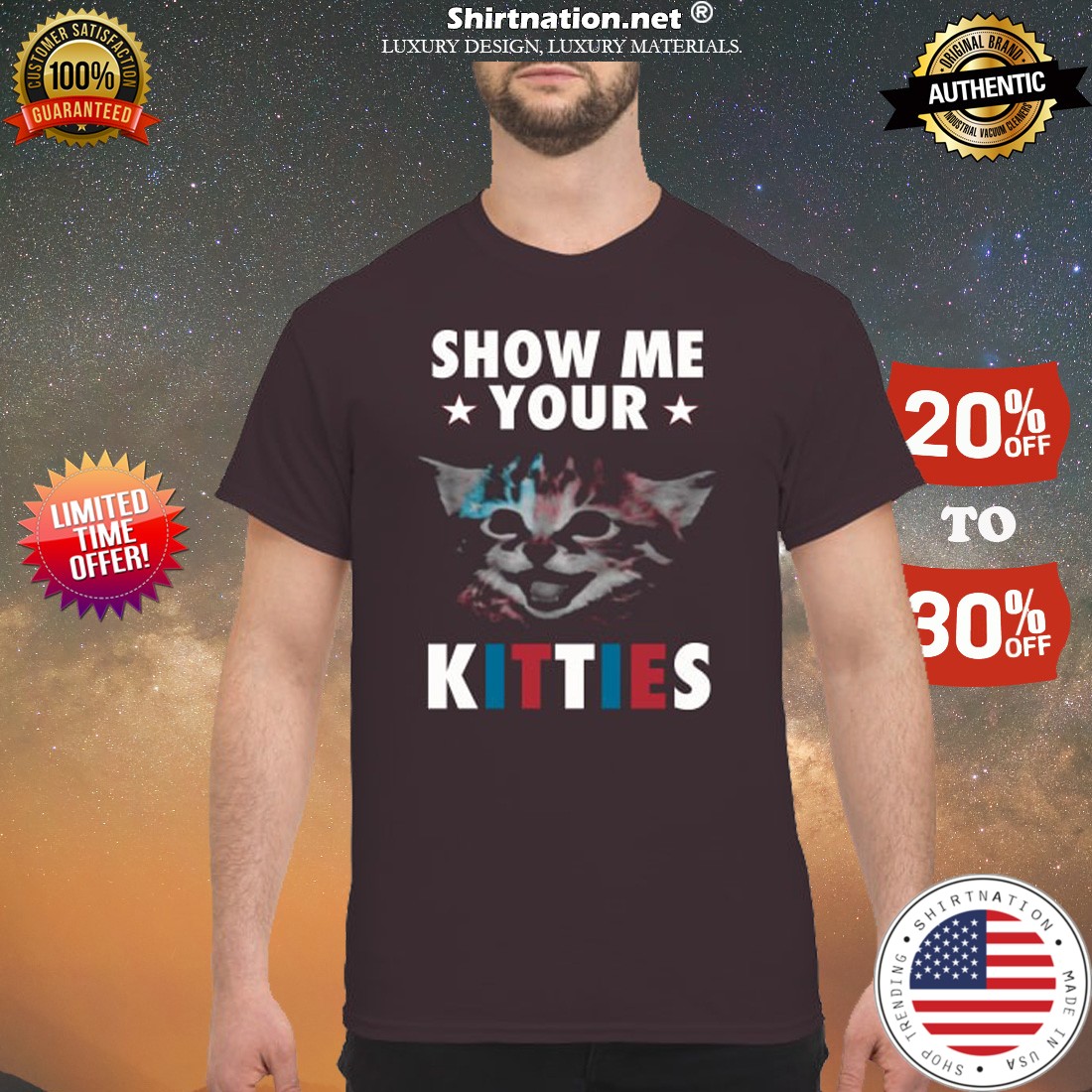 Cat show me your kitties shirt