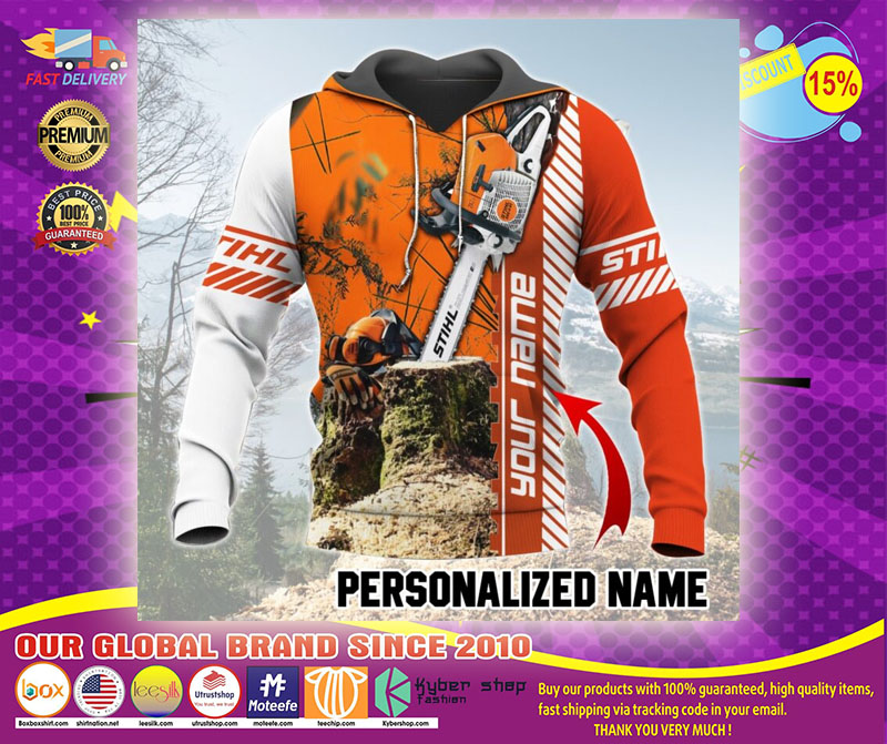 Chainsaw custom name 3D hoodie1