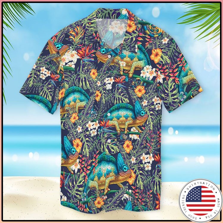 Chameleon Hawaiian Shirt4