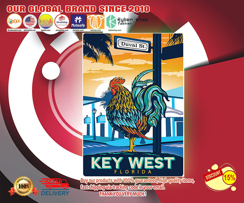 Chicken key west florida poster