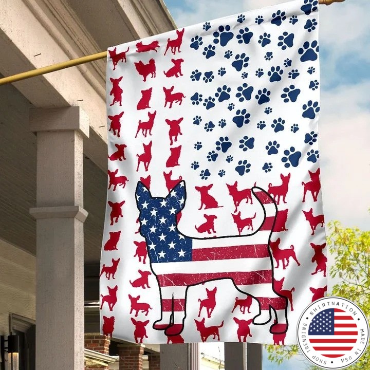 Chihuahua Amercian house flag and garden flag