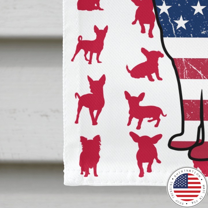 Chihuahua Amercian house flag and garden flag4