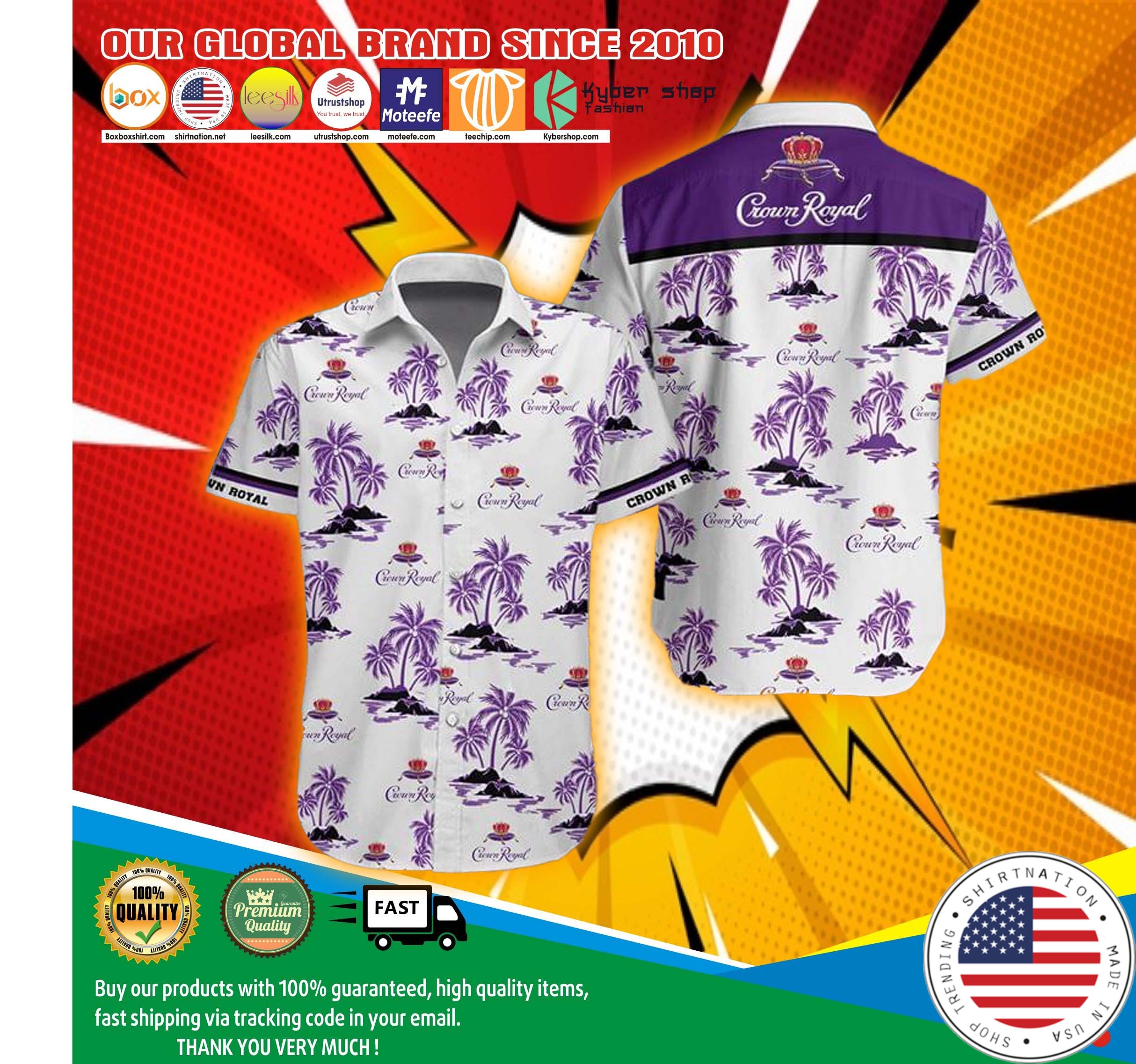 Crown royal hawaiian shirt 7