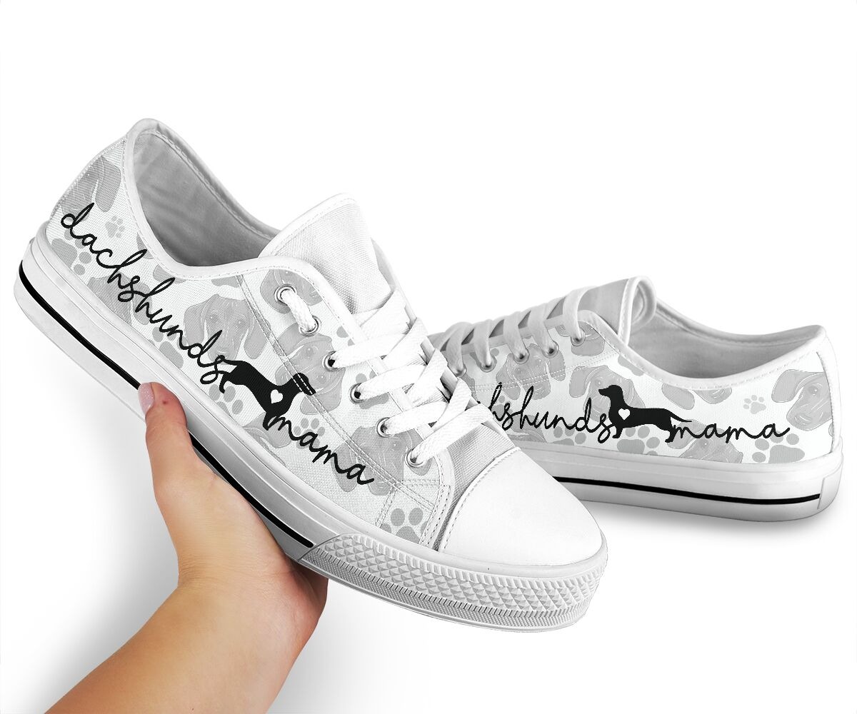 Dachshund lovers mama low top shoes sneaker2
