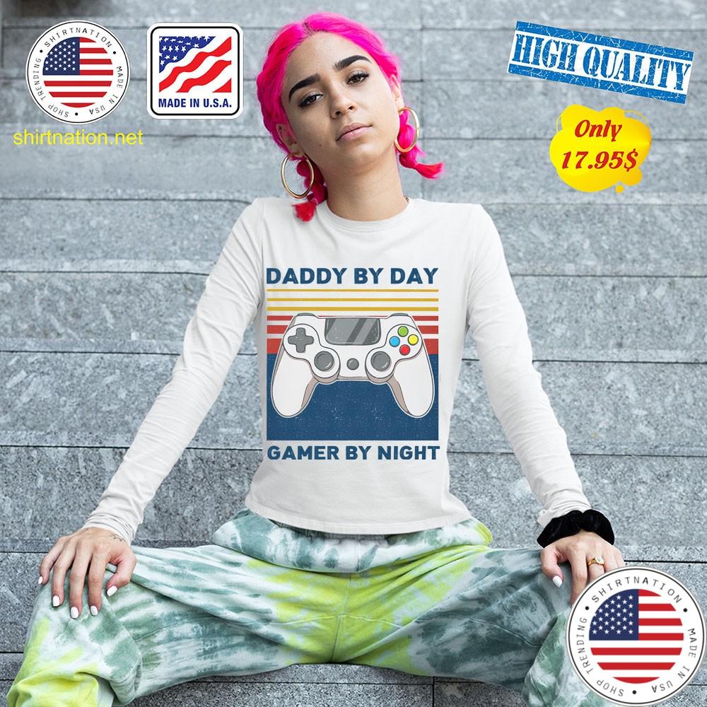Daddy by day gamer by night shirt 13