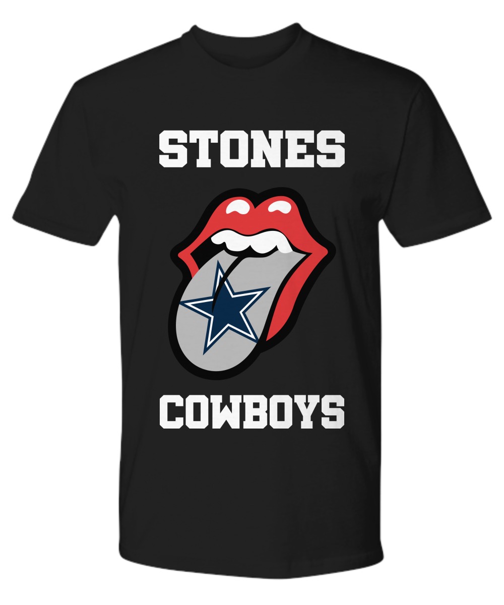 Dallas Cowboy rolling stones tongue shirt as