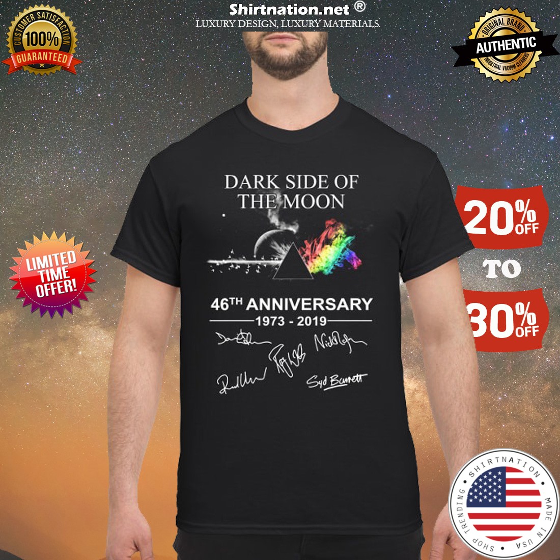 Dark side of the moon 46th anniversary shirt