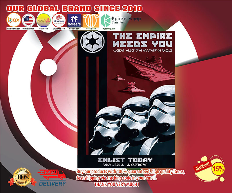 Darth Vader The empire needs you enlist today poster